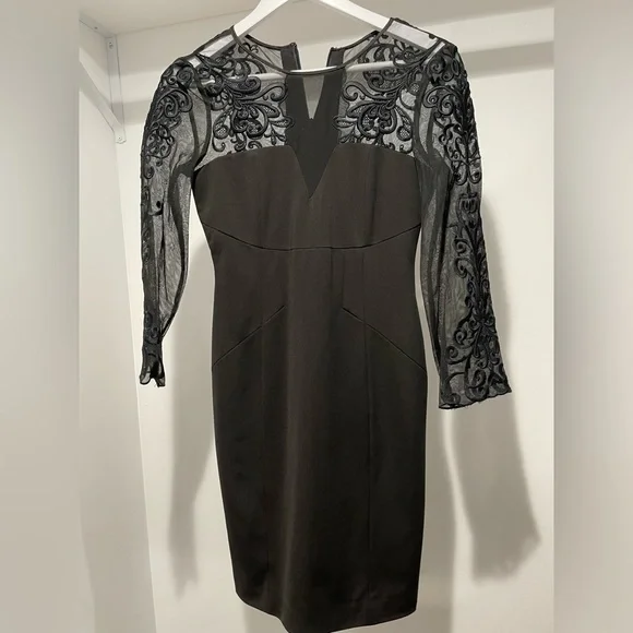 lace embroidered dress karen millen Karen Millen Viscose Linen Placed Floral Lace Embroidered Strappy Midi Dress in Sage